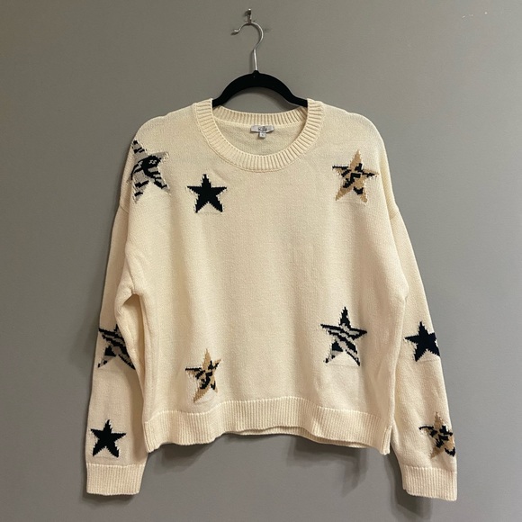 Rails Cream Star Pattern Sweater - Picture 4 of 14